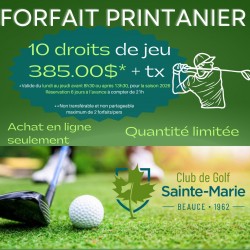 Promo 10 droits de jeu -...